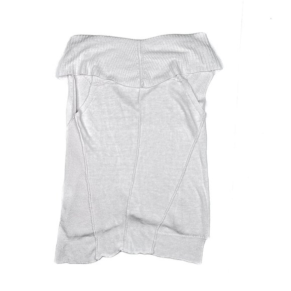 Eileen Fisher Linen Ribbed Knit Shawl V-Neck Pullover Sweater Vest Size S - Picture 6 of 10